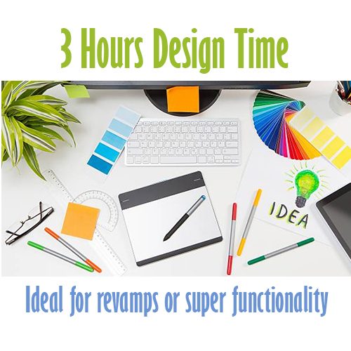 3 hour design time Cheap website design