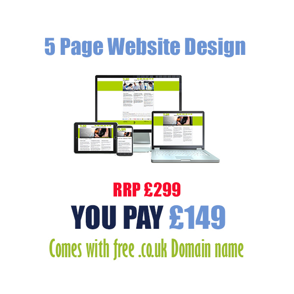 Cheap 5 page website design